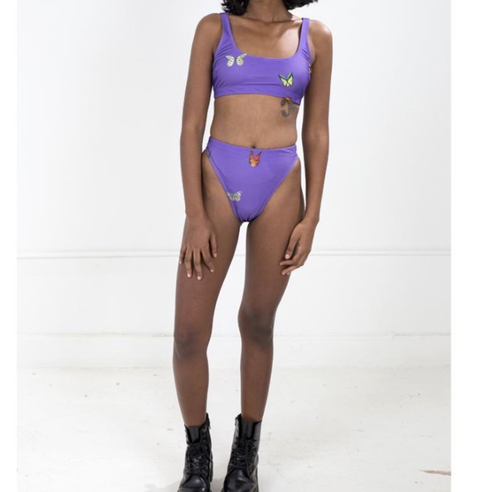 Hot lava butterfly bikini set